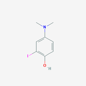molecular formula C8H10INO B14857446 4-(Dimethylamino)-2-iodophenol 