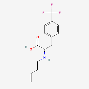 molecular formula C14H16F3NO2 B14857550 N-Butenyl-L-Phe(4-CF3)-OH 