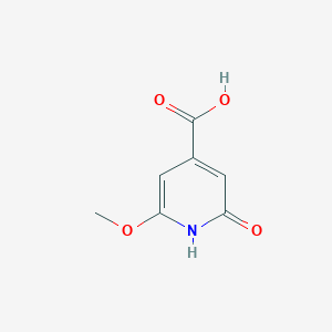molecular formula C7H7NO4 B14857699 2-Hydroxy-6-methoxyisonicotinic acid 