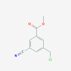 molecular formula C10H8ClNO2 B14857709 Methyl 3-(chloromethyl)-5-cyanobenzoate 