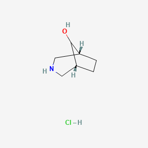 molecular formula C7H14ClNO B14857737 exo-3-Azabicyclo[3.2.1]octan-8-ol HCl 