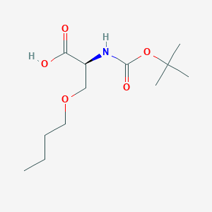 molecular formula C12H23NO5 B14857805 Boc-L-Ser(n-butyl)-OH 