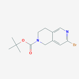 molecular formula C13H17BrN2O2 B14857878 Tert-butyl 7-bromo-3,4-dihydro-2,6-naphthyridine-2(1H)-carboxylate 