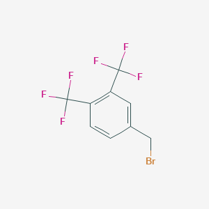 molecular formula C9H5BrF6 B14857907 3,4-Bis(trifluoromethyl)benzyl bromide 