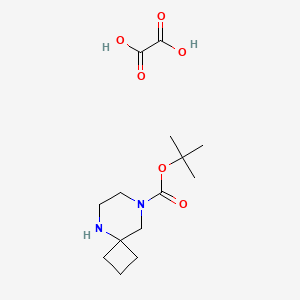 molecular formula C14H24N2O6 B14857959 tert-Butyl 5,8-diazaspiro[3.5]nonane-8-carboxylate oxalate 