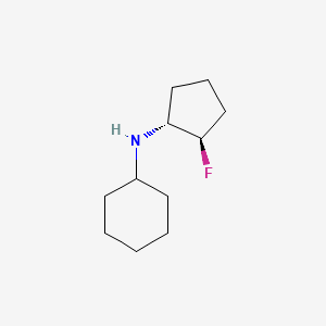 molecular formula C11H20FN B1485813 N-[(1R,2R)-2-fluorocyclopentyl]cyclohexanamine CAS No. 2166195-16-8