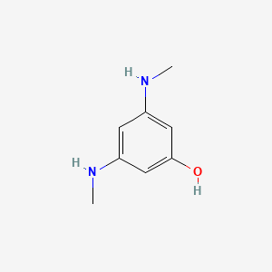 molecular formula C8H12N2O B14858248 3,5-Bis(methylamino)phenol 