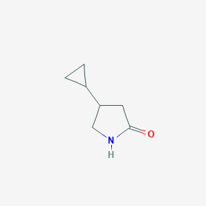 molecular formula C7H11NO B148583 4-环丙基吡咯烷-2-酮 CAS No. 126822-39-7