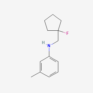 molecular formula C13H18FN B1485832 N-[(1-fluorocyclopentyl)methyl]-3-methylaniline CAS No. 2098092-23-8