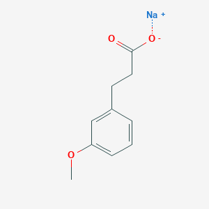 molecular formula C10H11NaO3 B14858427 Sodium 3-(3-methoxyphenyl)propanoate 