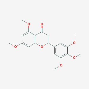 molecular formula C20H22O7 B014859 5,7,3',4',5'-Pentamethoxyflavanone CAS No. 479672-30-5