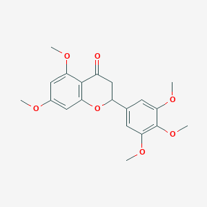 molecular formula C20H22O7 B014859 3',4',5',5,7-Pentamethoxyflavanone CAS No. 479672-30-5