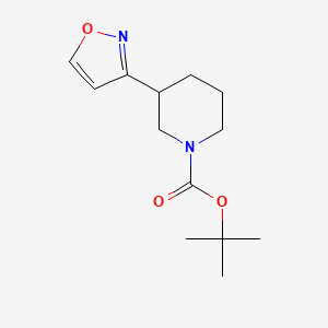 molecular formula C13H20N2O3 B14859038 Tert-butyl 3-isoxazol-3-ylpiperidine-1-carboxylate 