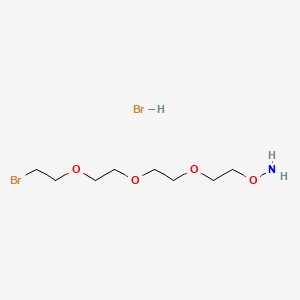 molecular formula C8H19Br2NO4 B14859199 Aminooxy-PEG3-bromide (hydrobromide) 