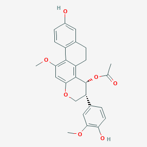 molecular formula C27H26O7 B14859373 Bletilol B 