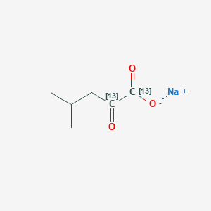 molecular formula C6H9NaO3 B14859582 Sodium 4-methyl-2-oxopentanoate-1,2-13C2 