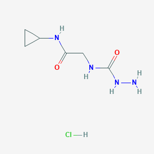 N-[2-(Cyclopropylamino)-2-oxoethyl]-1-hydrazinecarboxamide hydrochloride