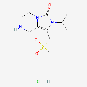 2-Isopropyl-1-[(methylsulfonyl)methyl]-5,6,7,8-tetrahydroimidazo[1,5-a]pyrazin-3(2H)-one hydrochloride