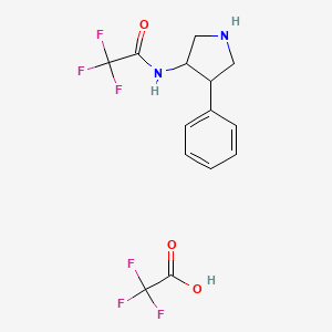 2,2,2-Trifluoro-N-(4-phenyl-3-pyrrolidinyl)acetamide trifluoroacetate