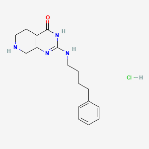 2-[(4-Phenylbutyl)amino]-5,6,7,8-tetrahydropyrido[3,4-d]pyrimidin-4(3H)-one hydrochloride