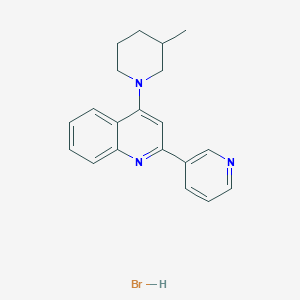 molecular formula C20H22BrN3 B14859911 4-(3-Methylpiperidin-1-yl)-2-(pyridin-3-yl)quinoline hydrobromide 