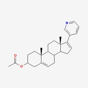 molecular formula C26H33NO2 B14859913 [(10R,13S)-10,13-dimethyl-17-pyridin-3-yl-2,3,4,7,8,9,11,12,14,15-decahydro-1H-cyclopenta[a]phenanthren-3-yl] acetate 