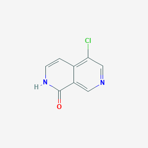 molecular formula C8H5ClN2O B14859931 5-Chloro-2,7-naphthyridin-1(2H)-one 