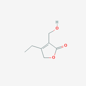 molecular formula C7H10O3 B14860149 4-Ethyl-3-(hydroxymethyl)furan-2(5H)-one 