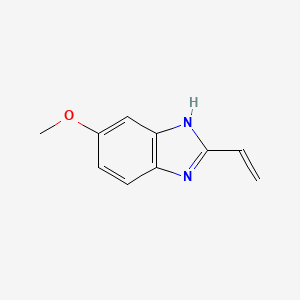 molecular formula C10H10N2O B14860177 5-Methoxy-2-vinyl-1H-benzo[D]imidazole 