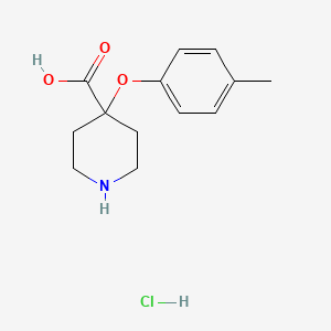 4-(4-Methylphenoxy)-4-piperidinecarboxylic acid hydrochloride