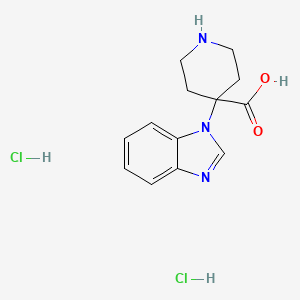 4-(1H-Benzimidazol-1-yl)-4-piperidinecarboxylic acid dihydrochloride