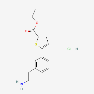 Ethyl 5-[3-(2-aminoethyl)phenyl]-2-thiophenecarboxylate hydrochloride