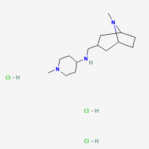 1-Methyl-N-[(8-methyl-8-azabicyclo[3.2.1]oct-3-yl)methyl]-4-piperidinamine trihydrochloride