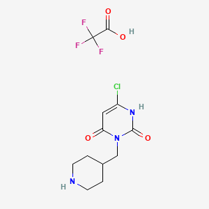 6-Chloro-3-(4-piperidinylmethyl)-2,4(1H,3H)-pyrimidinedione trifluoroacetate