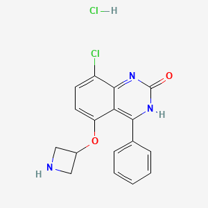 5-(3-Azetidinyloxy)-8-chloro-4-phenyl-2(1H)-quinazolinone hydrochloride