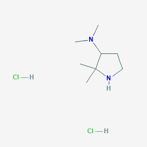 molecular formula C8H20Cl2N2 B1486058 N,N,2,2-Tetramethyl-3-pyrrolidinamine dihydrochloride CAS No. 2206970-46-7