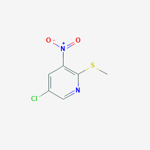 molecular formula C6H5ClN2O2S B14860677 5-Chloro-2-(methylthio)-3-nitropyridine CAS No. 886373-50-8
