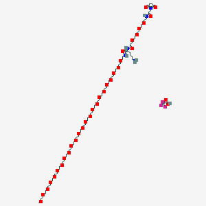molecular formula C75H140F3N5O35 B14860708 Mal-PEG4-Lys(TFA)-NH-m-PEG24 