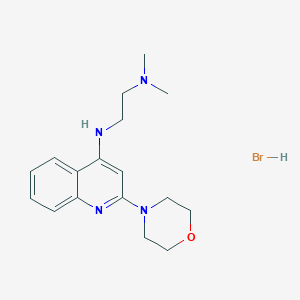 molecular formula C17H25BrN4O B14860837 N',N'-Dimethyl-N-(2-morpholinoquinolin-4-yl)ethane-1,2-diamine hydrobromide 