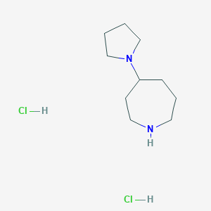 molecular formula C10H22Cl2N2 B1486087 4-(1-Pyrrolidinyl)azepane dihydrochloride CAS No. 2206970-77-4
