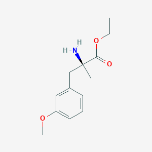 molecular formula C13H19NO3 B14860955 Alanine, 3-(M-methoxyphenyl)-2-methyl, ethyl ester 