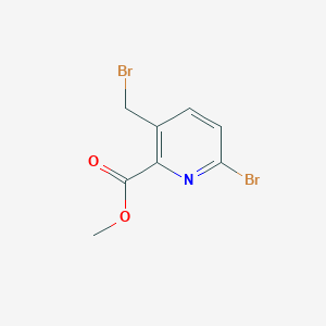molecular formula C8H7Br2NO2 B14860969 Methyl 6-bromo-3-(bromomethyl)pyridine-2-carboxylate 
