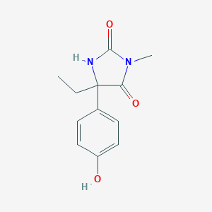molecular formula C12H14N2O3 B014861 5-乙基-5-(4-羟基苯基)-3-甲基咪唑烷-2,4-二酮 CAS No. 61837-65-8