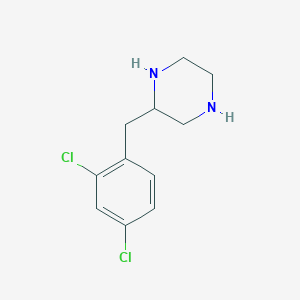 molecular formula C11H14Cl2N2 B14861022 2-(2,4-Dichloro-benzyl)-piperazine 