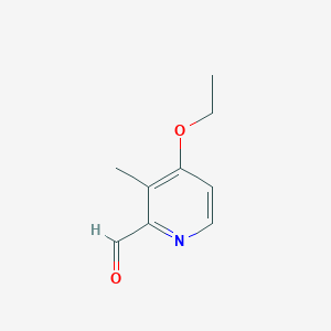 molecular formula C9H11NO2 B14861031 4-Ethoxy-3-methylpicolinaldehyde 