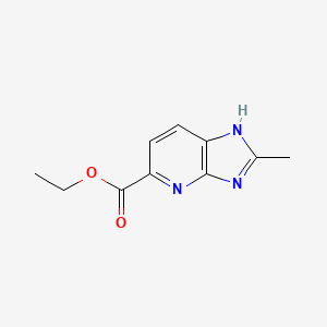 molecular formula C10H11N3O2 B14861098 Ethyl 2-methyl-3H-imidazo[4,5-B]pyridine-5-carboxylate 