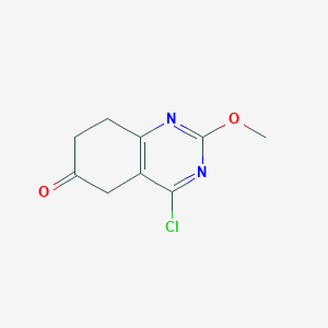 molecular formula C9H9ClN2O2 B14861495 4-Chloro-2-methoxy-7,8-dihydroquinazolin-6(5H)-one 