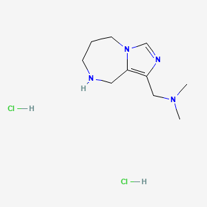 N,N-Dimethyl(6,7,8,9-tetrahydro-5H-imidazo[1,5-a][1,4]diazepin-1-yl)methanamine dihydrochloride