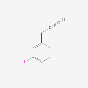molecular formula C9H7I B14861601 1-Iodo-3-prop-2-ynylbenzene CAS No. 1260672-54-5