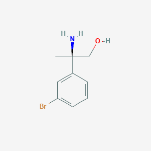 molecular formula C9H12BrNO B14861624 (R)-2-Amino-2-(3-bromophenyl)propan-1-ol 